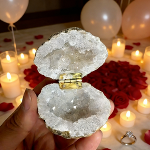 <span class=keywords><strong>Caja</strong></span> para Anillo de Ágata Blanca Natural - <span class=keywords><strong>Caja</strong></span> Creativa para Propuesta de Matrimonio, <span class=keywords><strong>Caja</strong></span> de Joyería para Especímenes de Cristal y <span class=keywords><strong>Minerales</strong></span>, Superventas - Product Image 4