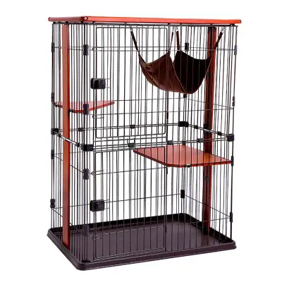 Factory Price Large Size Pet Crate 3 Tier Cat Cage Playpen Metal Wire Cat Home Animal Cages