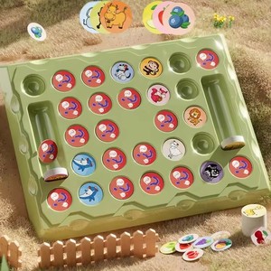 Best-seller Flipped Board Animal Fruit Jumelage <span class=keywords><strong>Deux</strong></span> Jeu <span class=keywords><strong>de</strong></span> plateau <span class=keywords><strong>de</strong></span> mémoire interactif Pensée logique Jouets pour enfants pour enfants - Product Image 2