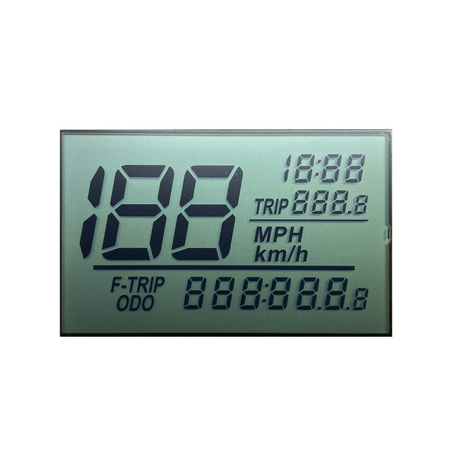 LCD Display Sunlight Readable Motorcycle Speedometer Odometer Lcd Display Character Segment Module Manufacturers