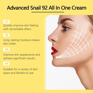 Popolare per la cura della pelle filtrato organico di secrezione di lumaca 92% l'acido ialuronico ripara completamente la pelle idratante crema per il viso liscia - Product Image 5