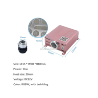 Kit de plafonniers OEM Starlight 3m 300 pièces 16W 12V RGBW, lumières étoiles activées par la musique/la voix pour voiture, camion, théâtre, chambre, camping-car