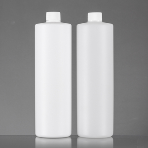 1000ml 1L China suppliers matte finish chemical use HDPE lotion squeeze round container screw cap empty plastic bottles