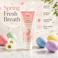 Dentifrice Blanchissant Jetable Personnalisé pour Adultes, Saveur Pêche, Niacinamide, Anti-Caries, Sans Fluorure, Portable à Domicile