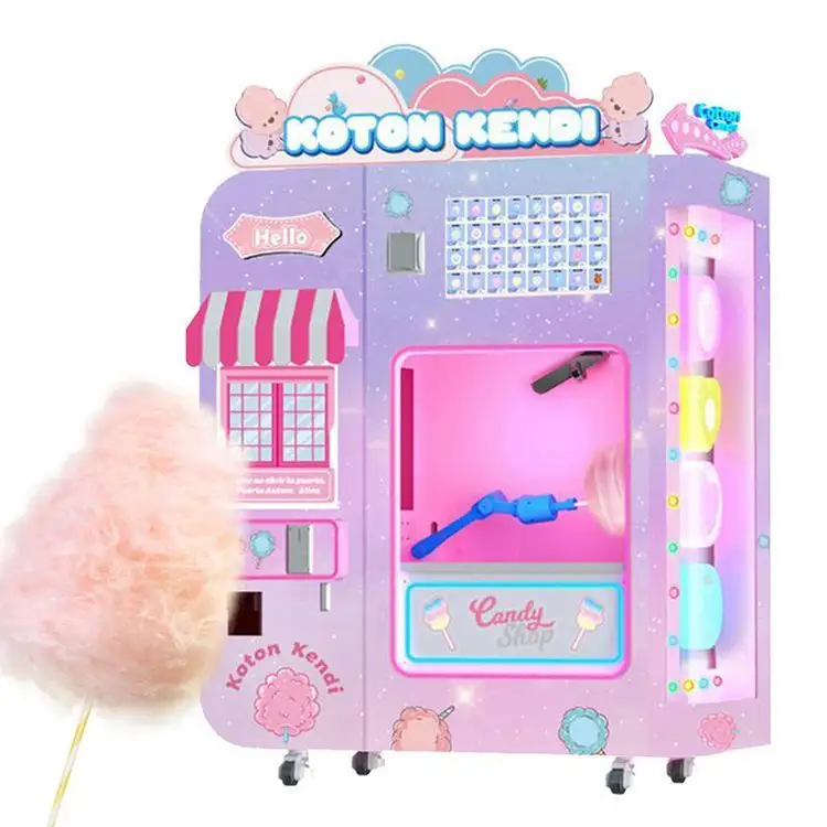Best quality Hot Selling Gas Cotton Candy Floss Machine Cart Floor Design Cotton Candy Machine With 3 Barrels