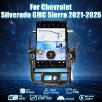AUCAR 17.2 pouces, dernier autoradio Android 14, navigation GPS, lecteur multimédia DVD pour Chevrolet Silverado GMC Sierra 2019-2024