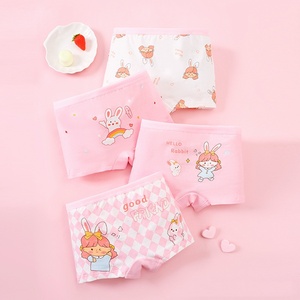 Ropa Interior de Algodón para Niñas, Suave, Transpirable, Ecológica, Cintura Elástica, Calzoncillos Tipo Bóxer para Niños, Paquete de 4 para Niños Pequeños - Product Image 3