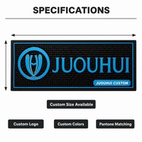 Tapis de bar en PVC imperméable avec drainage pour pub, restaurant, comptoir, barman, table, vin, cocktail
