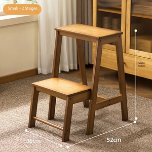 Tabouret d'apprentissage de la propreté en bois au design moderne pour enfants, avec patins antidérapants, et marchepieds de sécurité supplémentaires pour la sécurité des enfants - Product Image 3
