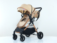 Poussette bébé pliable légère, siège inclinable et grand panier de rangement, options multicolores