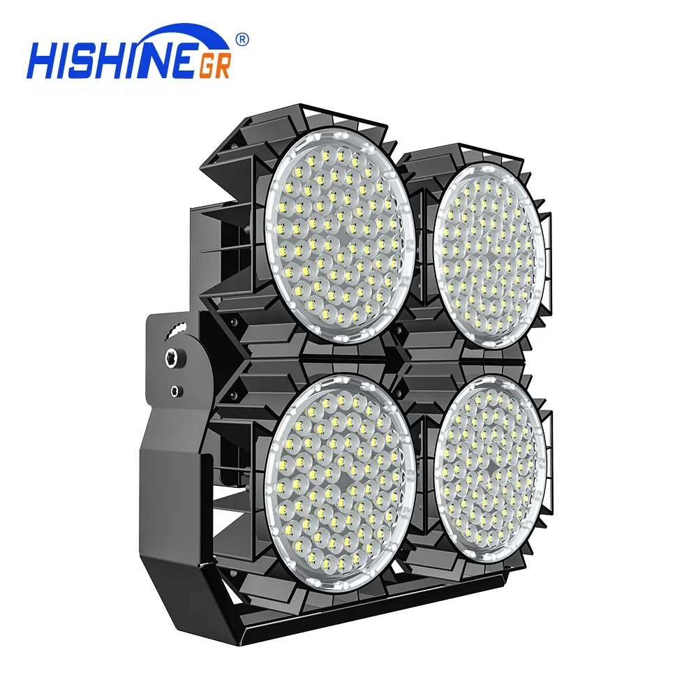 Hishine ไฟสนามกีฬา LED ขนาด1000วัตต์, ไฟสนามบาสเก็ตบอลกลางแจ้งไฟ LED ติดเพดานเสาสูง720วัตต์