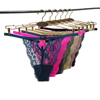 Tangas Yun Meng Ni para Mujer, Ropa Interior Femenina con Lazo, Tanga de Encaje de Talle Bajo para Mujer