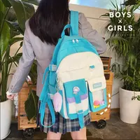 กระเป๋าเป้ฮาราจูกุ Itabag สำหรับผู้หญิง,กระเป๋านักเรียนน่ารักสไตล์ญี่ปุ่นน่ารักกระเป๋าเป้นักเรียน JK เครื่องแบบโลลิต้า