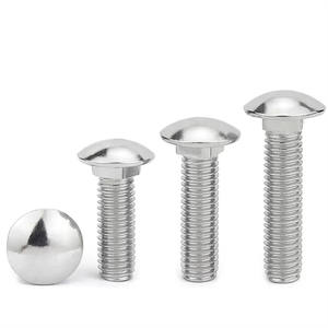 A2 Stainless Steel M5 M6 M8 X 40mm <strong>M10</strong> M12 M14 <strong>Coach</strong> <strong>Bolt</strong> Square Neck Mushroom Round Head Carriage <strong>Bolt</strong> and Flange Nuts - Product Image 2