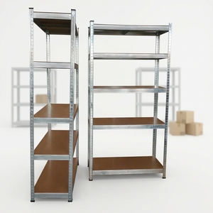 Étagères en acier galvanisé, légères, sans boulons, réglables, pour entrepôt, garage, stockage métallique - Product Image 1