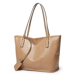 Women's <b>Tote</b> Shoulder Bag PU Leather Zipper Vintage Daily Office Career Black Gray Red - Product Image 6