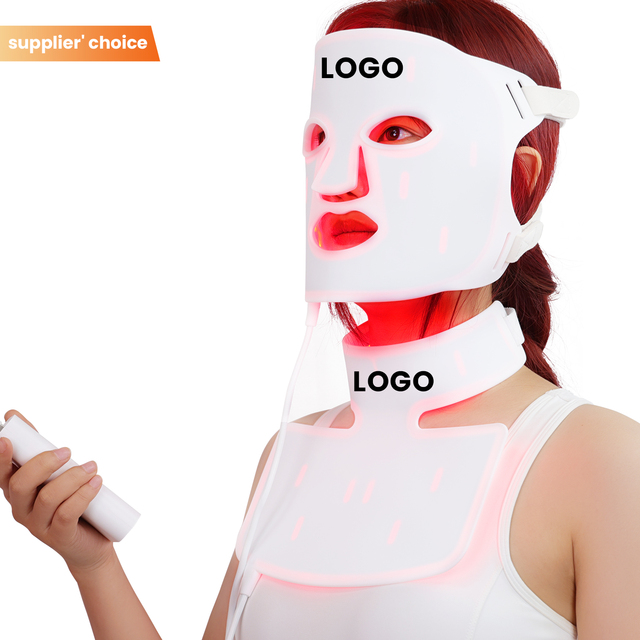 Medical Grades OEM ODM 415 630 830nm Led Beauty Face Mask Facial Silicone Near Infrared Led Light Therapy Mask Red Light Mask