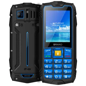 F58 OEM 2.4" Dual Sim IP68 Waterproof Shockproof Dustproof Rugged Bar Phone Feature Phone