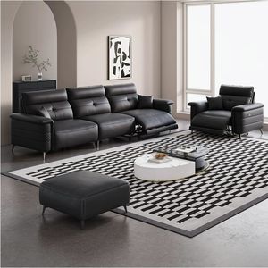 <span class=keywords><strong>Canapé</strong></span> de salon électrique en <span class=keywords><strong>cuir</strong></span> de luxe à trois places, fauteuil lounge électrique segmenté, <span class=keywords><strong>canapé</strong></span> modulaire - Product Image 4