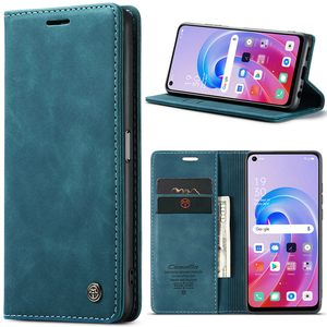 CaseMe-Funda de cuero con tapa para teléfono móvil OPPO, carcasa tipo billetera con ranura para tarjeta, para modelo Reno 8, 7 Pro, 5G, A96, A36, K10, A76, F19, F19S, A74, <span class=keywords><strong>A95</strong></span>, 4G - Product Image 1