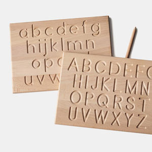 Tablero de Seguimiento de Letras Mayúsculas y Minúsculas Montessori Personalizado, Tablero de Trazado del Alfabeto de Madera - Product Image 5
