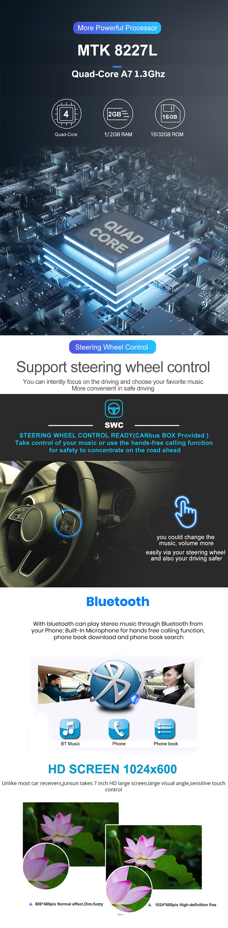 Yeanav 9'' 2 Din Android 12 Car Radio Stereo Video Autoradio GPS Wifi BT FM For Volkswagen/VW/Polo/Passat /SEAT/Toledo