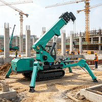 Grue araignée hydraulique avancée 5T, machine de levage compacte pour équipement d'usine et travaux de construction