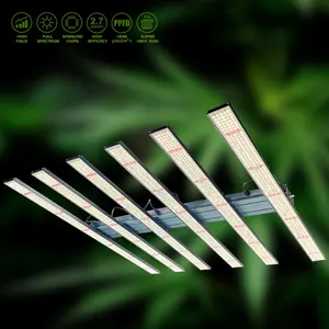 Luz led uv para cultivo, fabricación personalizada, 4, 6, 8, 10 bares, 320W, 480W, 680W, 800W, ODM, luz de cultivo plegable de espectro completo