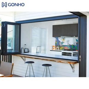 GONHO Design Aluminum AS2047 Standard Retractable <strong>Screen</strong> Mesh Bi <strong>Folding</strong> <strong>Window</strong> Aluminum <strong>Windows</strong> and Doors - Product Image 3