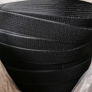 Bande auto-agrippante noire en nylon à fixation automatique, haute qualité, personnalisable, 2-en-1, avec crochets et boucles sur le même côté - Product Image 2