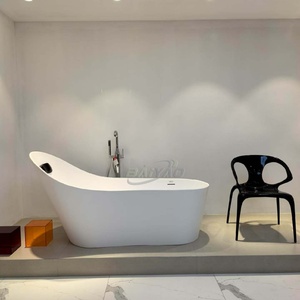 Bañera de Hidromasaje Acrílica Moderna de Lujo, Independiente, con Desagüe, para Proyectos de Baños de Alta Gama en Hoteles y Villas - Product Image 5