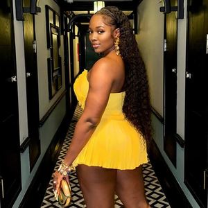 Nuevo Vestido de Mujer con Decoración Floral 3D, Estilo Dulce y Fresco, Cintura Alta, Corte en A, a la Moda - Product Image 3