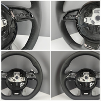 Volant de voiture en cuir noir personnalisé en usine pour AUDI A3 A4 A5 S3 S4 S5 Q3 Q5 B8 B9