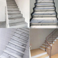 Marchepied d'escalier blanc écologique antidérapant durable sûr designs sur mesure intérieur