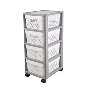 Carrello Portaoggetti in Plastica Resistente con Cassetti Multipli e Ruote per Casa e Ufficio - Product Image 1