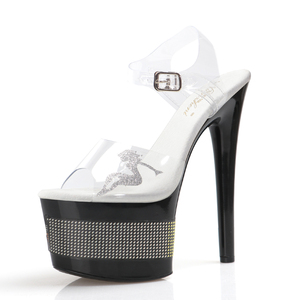 Scarpe con <span class=keywords><strong>tacco</strong></span> alto nero donna 17cm <span class=keywords><strong>tacco</strong></span> sottile stile gotico sandali estivi punta aperta taglie grandi per danza esotica loc - Product Image 4