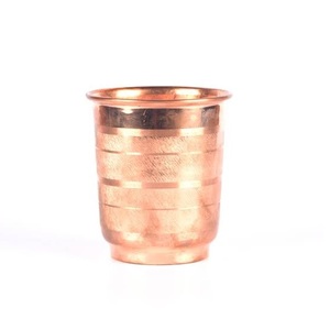 Verre en cuivre élégant avec couleur mate pour la conception d'ustensiles de cuisine avec verre en métal de finition brillant pour ustensiles de cuisine - Product Image 2