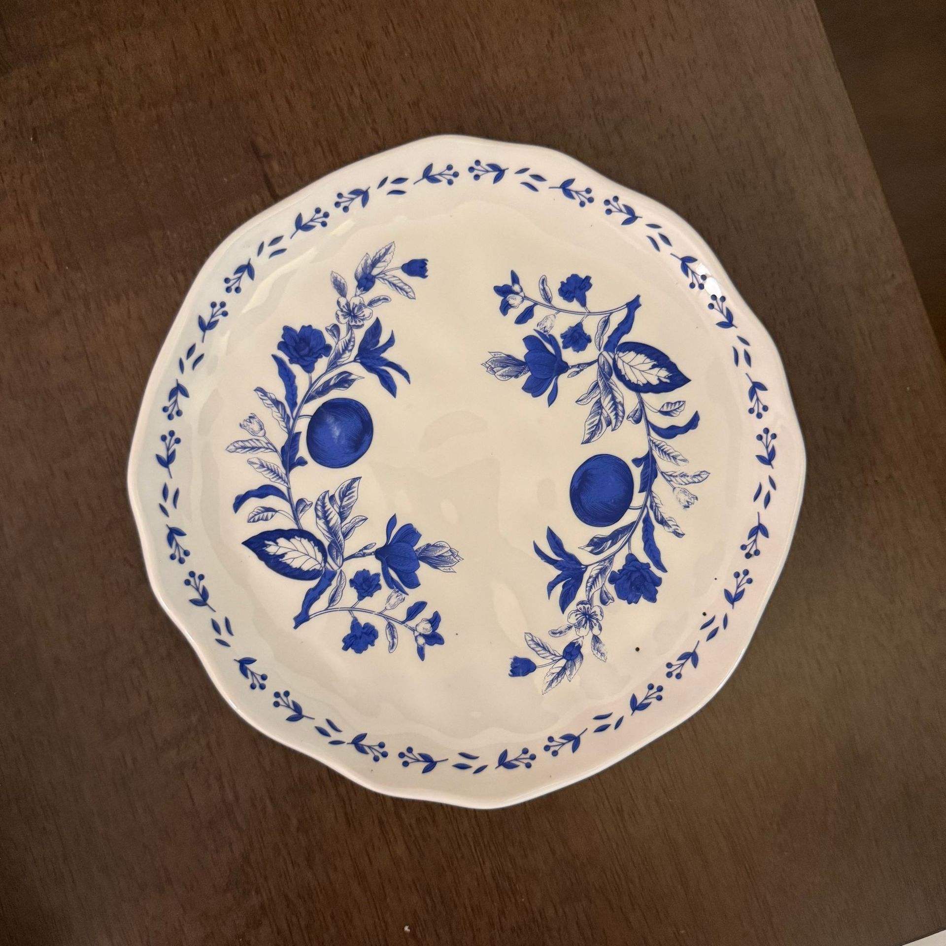 20.5ดอกไม้สีฟ้าย้อนยุค * 2.5ซม