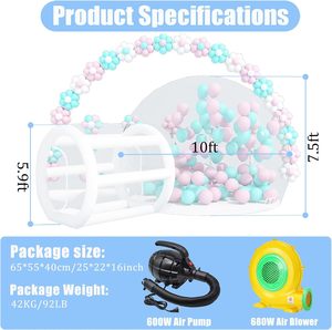 Trong suốt Inflatable thư bị trả lại nhà bong bóng Nhà Inflatable Dome bong bóng lều cho trẻ em Đảng - Product Image 5