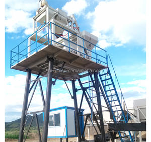Tanaman manufaktur semen unik HZS50 tanaman Batching Mini pabrik produksi pencampur semen lengkap kecil untuk dijual - Product Image 1