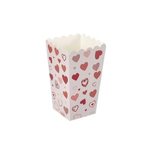 Boîte à popcorn en <span class=keywords><strong>carton</strong></span> blanche en forme de trompette, motifs à pois, rayures et <span class=keywords><strong>drapeau</strong></span> américain, pour l'exportation, emballage alimentaire à emporter, lot de 12 - Product Image 5