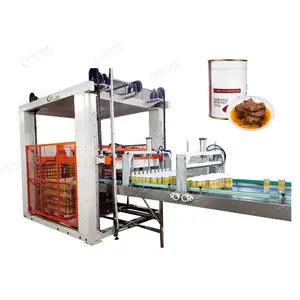 Linea di produzione di carne in scatola automatica lampada Leadworld per carne in scatola di carne di carne di carne in scatola componenti di base PLc opzioni di imballaggio caso barile