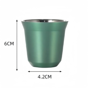 80Ml Roestvrijstalen Koffie Espressokopjes Dubbele Wand Roestvrijstalen Mok 2.7Oz Voor Koffie En Theekop - Product Image 3