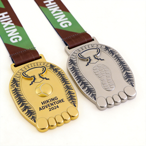 Médailles personnalisées du championnat de tennis de France |   Récompenses en métal écologiques <span class=keywords><strong>or</strong></span>/argent/bronze avec ruban dégradé gravé au laser UV - Product Image 2