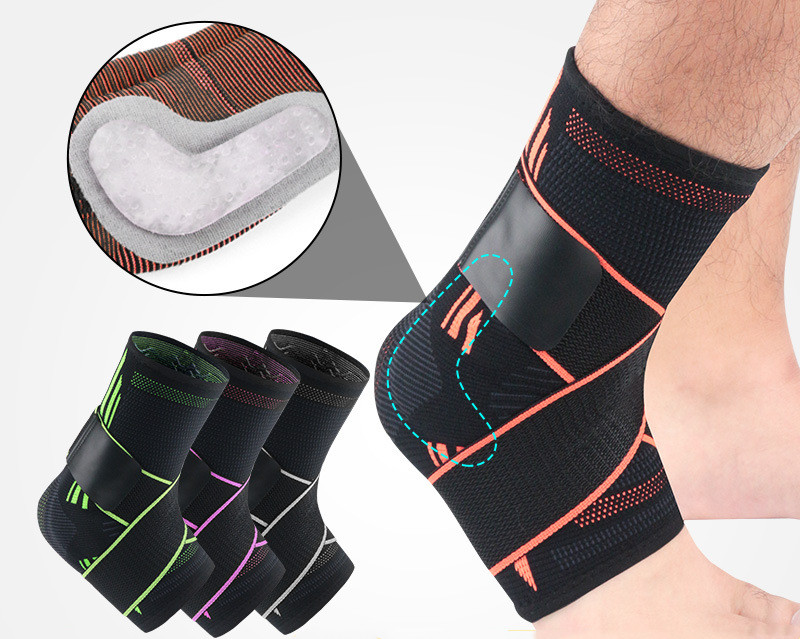 Компрессионный фиксатор голеностопа для бега цикла баскетбола спортивные носки уличный мужской фиксатор голеностопа