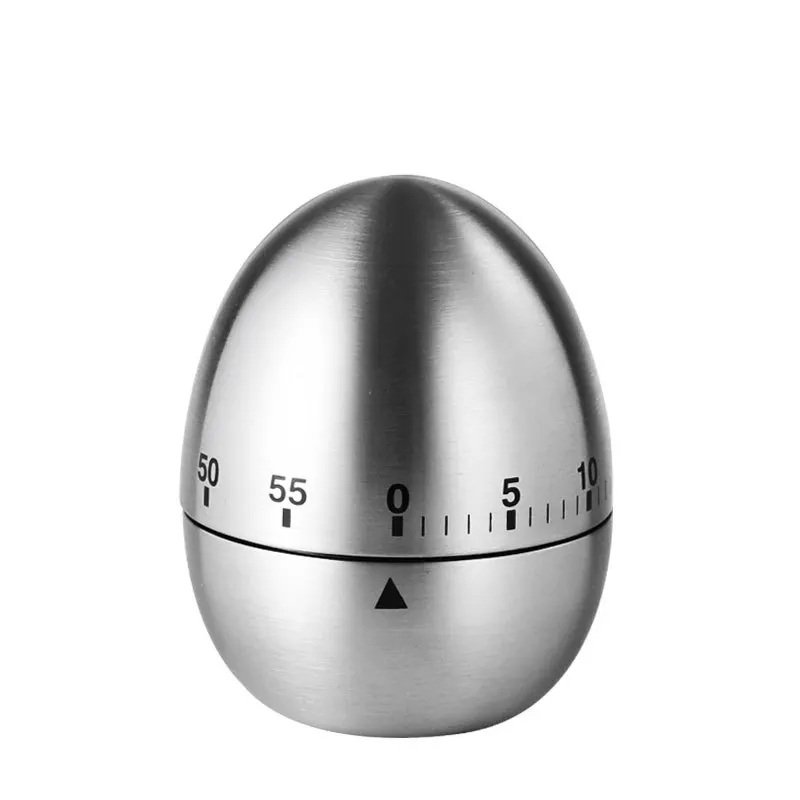 WMT47 Creative Egg Shape Kitchen Clock Mechanical Rotating Alarm Cute Timer 60 Minutes Kitchen Cooking Calculagraph