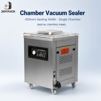 Machine d'emballage sous vide à chambre profonde DZ-420 pour poulet entier, canard, poisson, en acier inoxydable 201, modèle sur pied