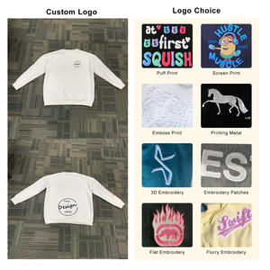 เสื้อสเวตเตอร์แบบสวมหัวของผู้ชายในฤดูใบไม้ร่วงคอตตอน100% หนักทรงหลวมสไตล์พื้นฐานผ้ายืดพิมพ์ลายได้ตามต้องการ - Product Image 2