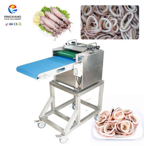 Squid <b>Ring</b> Cutting Machine Stainless Steel Fish Processing <b>Cutter</b> Conveyor Type for Seafood Processing - Product Image 1