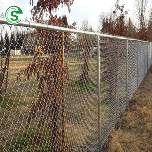 Valla de malla de alambre de alta resistencia con eslabones de cadena, diámetro de alambre engrosado, para almacenes industriales y barreras de carreteras, con marco y postes - Product Image 5